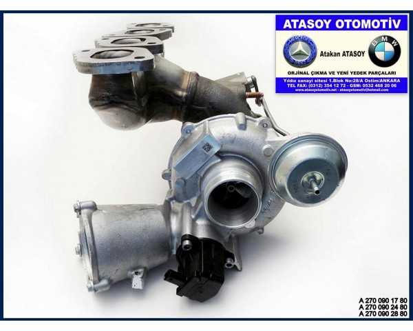 MERCEDES W156 GLA 250CGI TURBO 2700901780 2700902480 2700902880 A2700901780 A2700902480 A2700902880 A 270 090 17 80 A 270 090 24 80 A 270 090 28 80 AL 0068 - 130422-0297-22 - 150908-0202